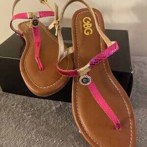 💖 NWT GBG Los Angeles Hot Pink Sandals – Size 10M | Glam, Chic & Vacation-Ready